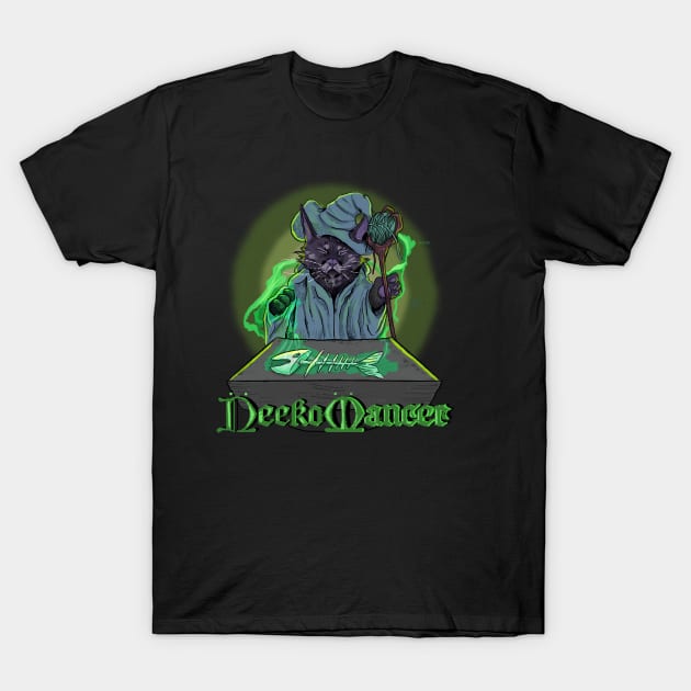 Cat Necromancer T-Shirt by RatKingRatz